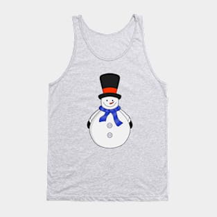 Snowman with top hat Tank Top